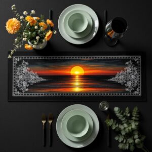 Sunset Horizon Table Runner
