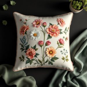 Whimsical Garden Throw Pillow